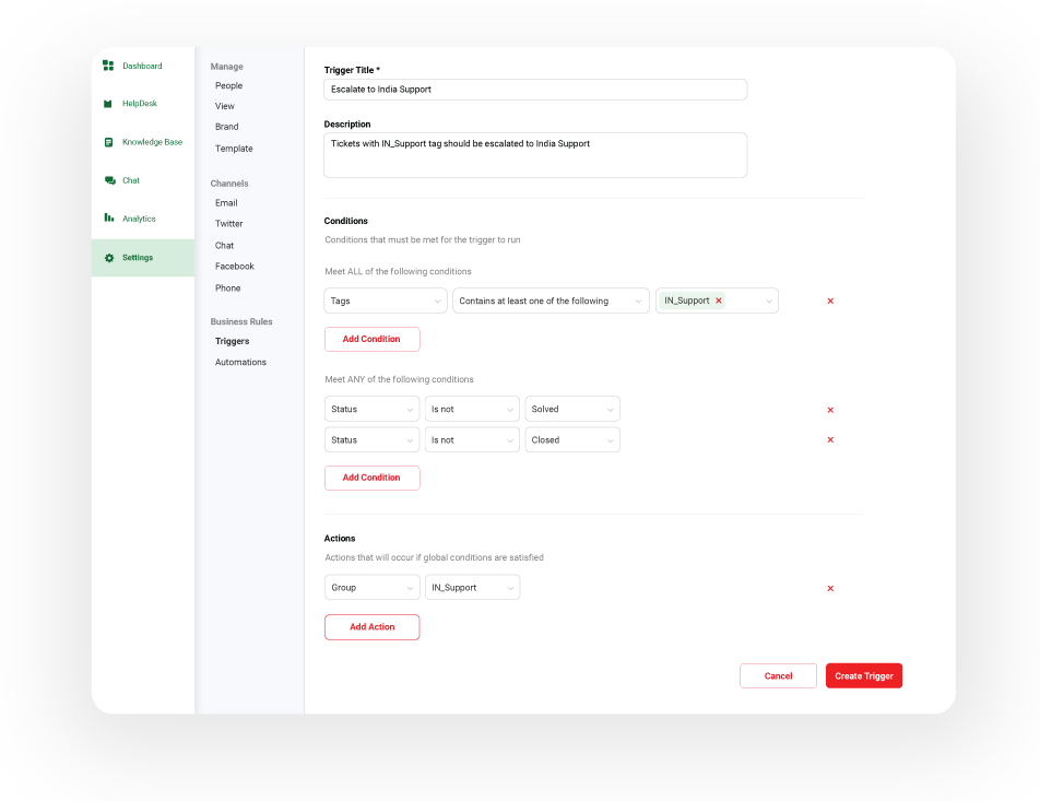 Event Based Triggers