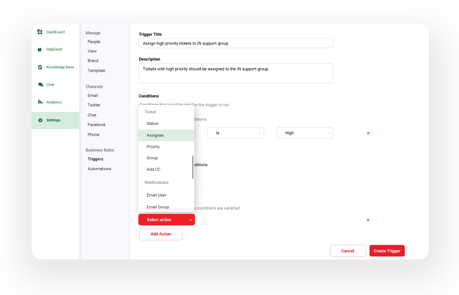 Auto Ticket & Chat Assignment