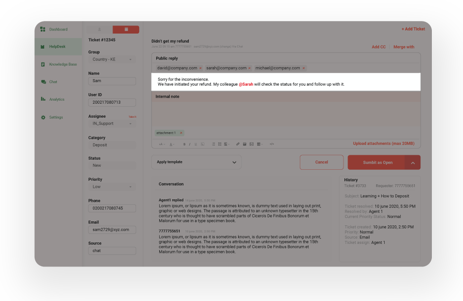 @Mention for Attention